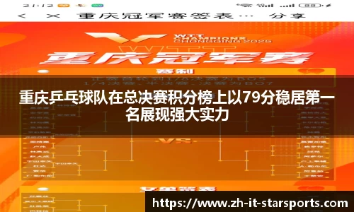重庆乒乓球队在总决赛积分榜上以79分稳居第一名展现强大实力
